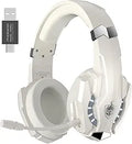 Wireless Gaming Headset with Mic for PS4 PS5 PC Switch - Low Latency