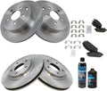 TRQ Front and Rear Brake Pad & Rotor Kit Compatible with 2004-2009