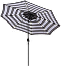 Blissun 9 ft Solar Umbrella 32 LED Lighted Patio Umbrella - Tilt