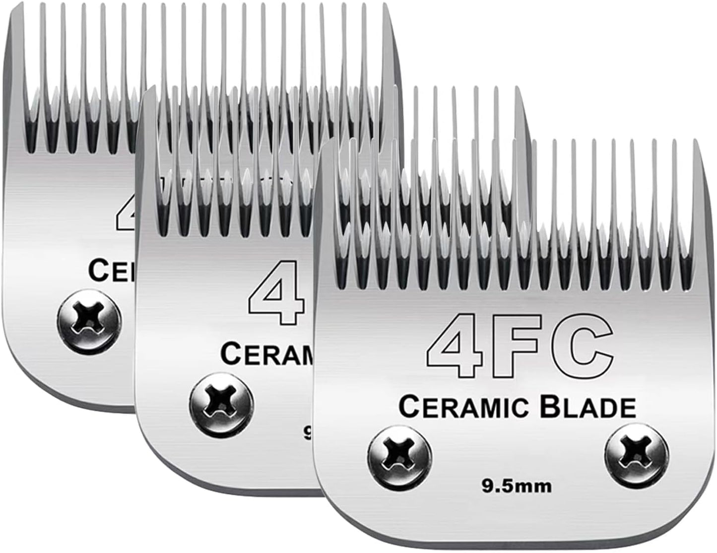 3PCS 4FC Blades for Dog Grooming Clipper - Compatible & Durable