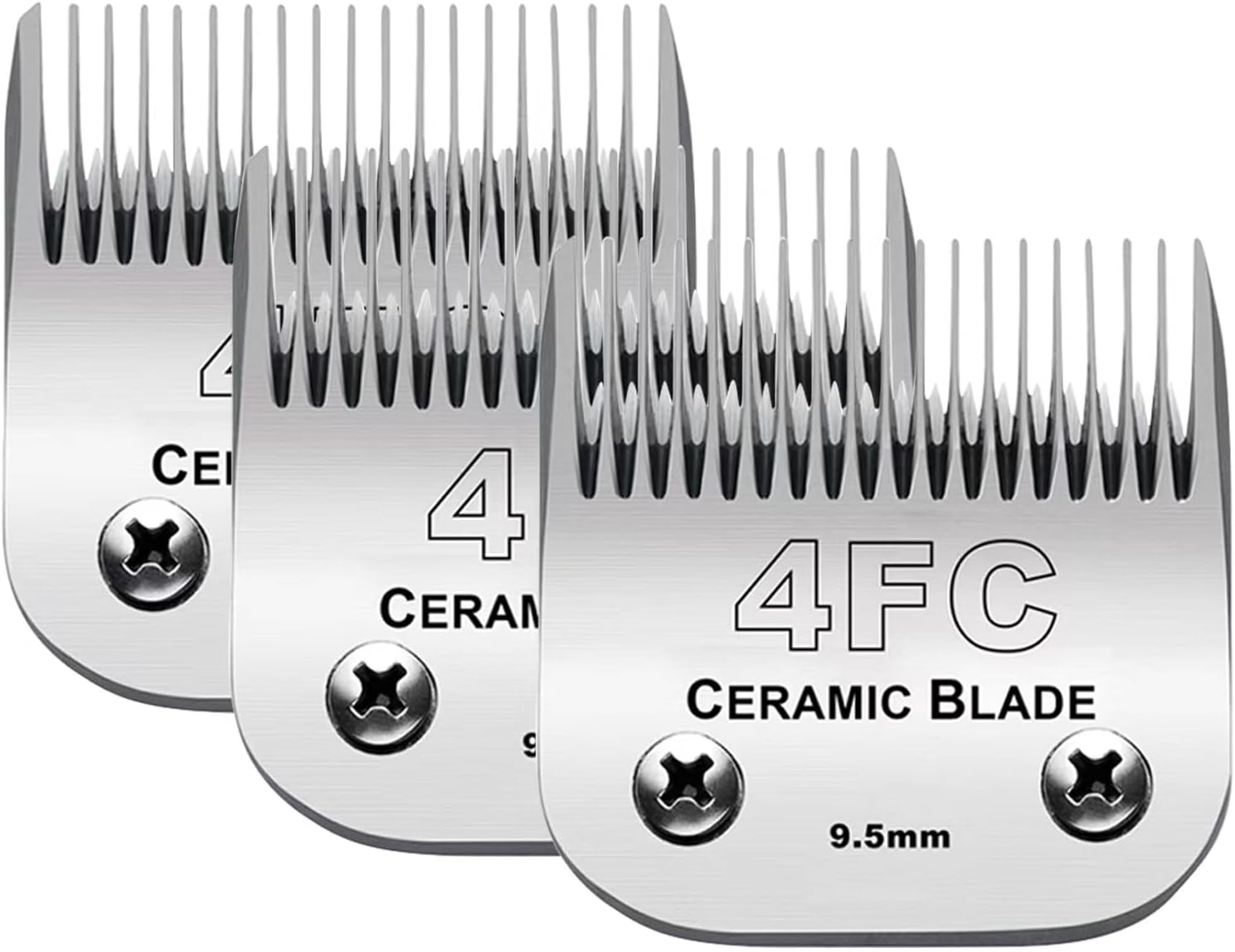 3PCS 4FC Blades for Dog Grooming Clipper - Compatible & Durable