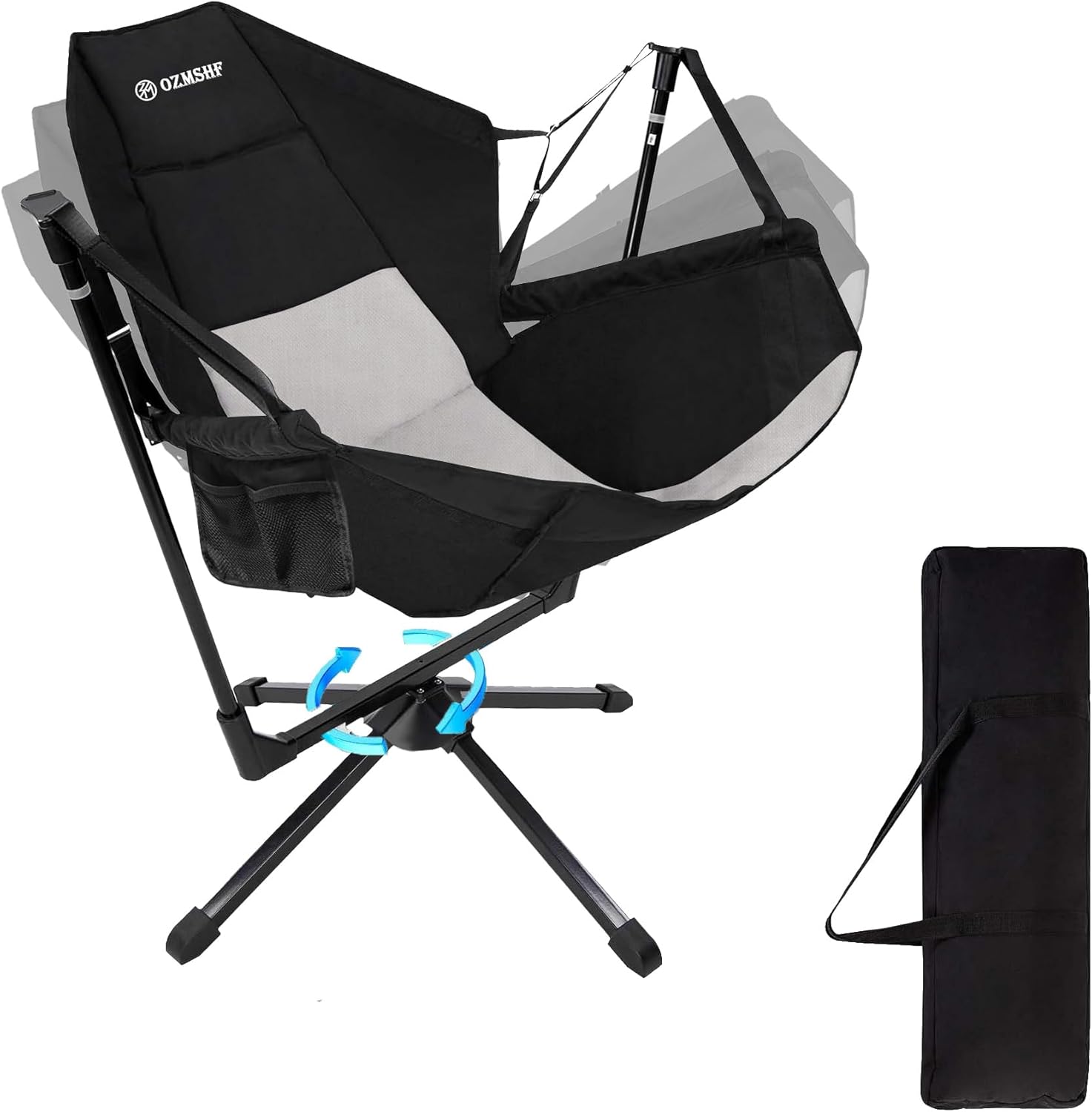 Portable 360 Rocking Camp Chair - Supports 300lbs!
