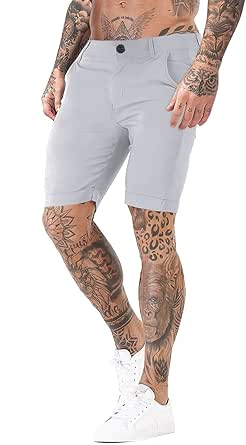 GINGTTO Mens Slim Fit Shorts with Amazing Stretch and Comfort