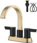 Waterfall Bathroom Faucet 4 in Centerset with 2 Handles - Elegant Flow