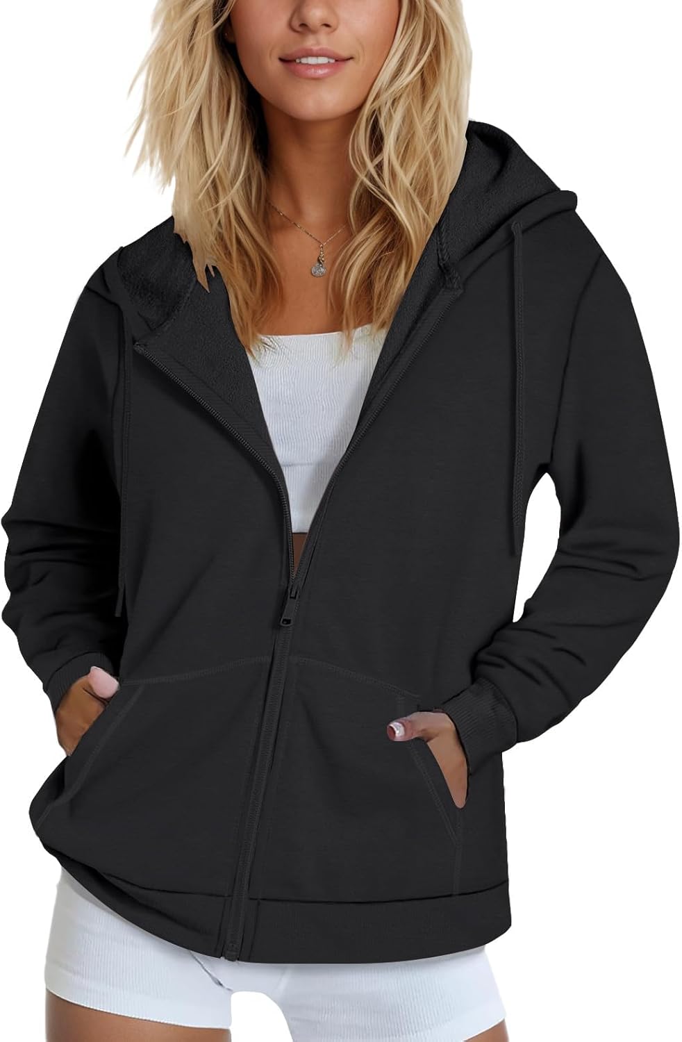 SMENG Womens Zip Up Hoodies for Cozy Fall and Winter Wear
