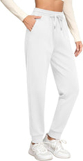 Missufe Women's High Waisted Fleece Baggy Sweatpants - Cozy & Stylish