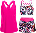 Holipick 3 Piece Tankini Swimsuit Set - Tummy Control, Bra & Boy Sets