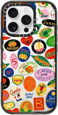 Impact Case for iPhone 16 Pro - Clear Black Fruit Stickers