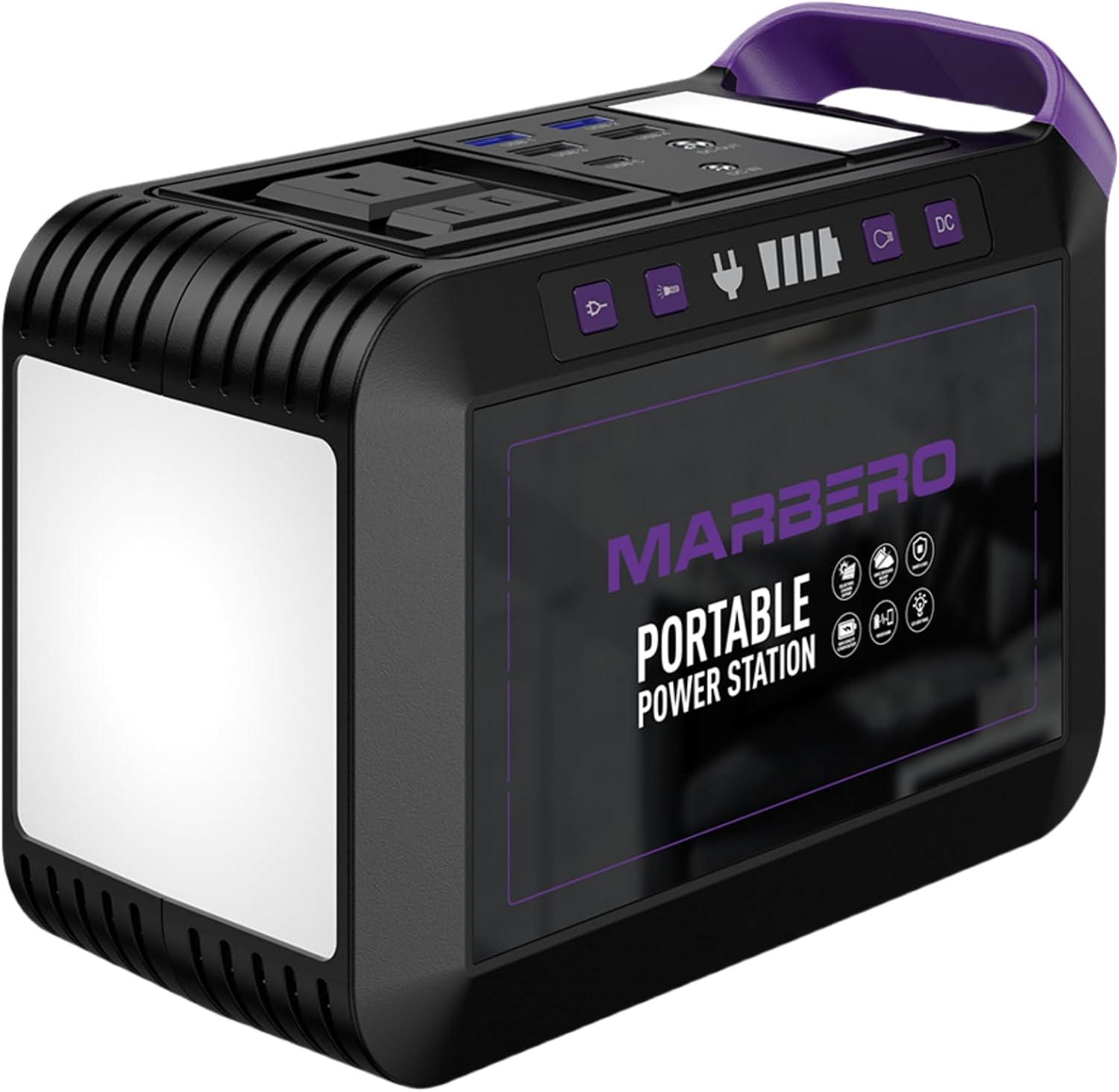 MARBERO 200W Portable Solar Generator - AC Outlet for CPAP