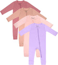 Jimonda Baby Footless Pajamas Two Zip Romper - Soft Stretchy PJs