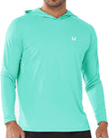 Men's UPF 50+ Hoodie Rash Guard - Lightweight Quick Dry