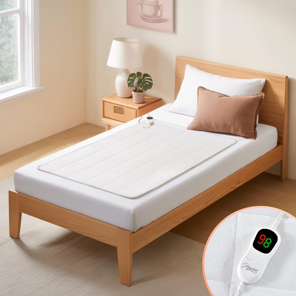 Homemate Heated Mattress Pad Mini Twin Size for Cozy Comfort