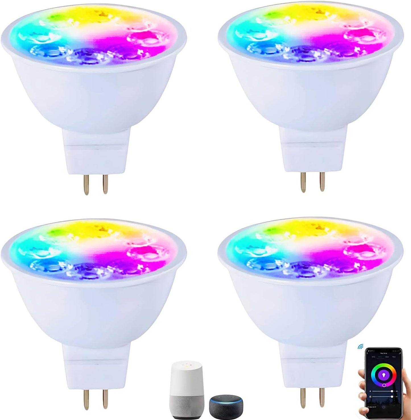 Smart MR16 LED Bulb Dimmable Color Changing for Home & Office