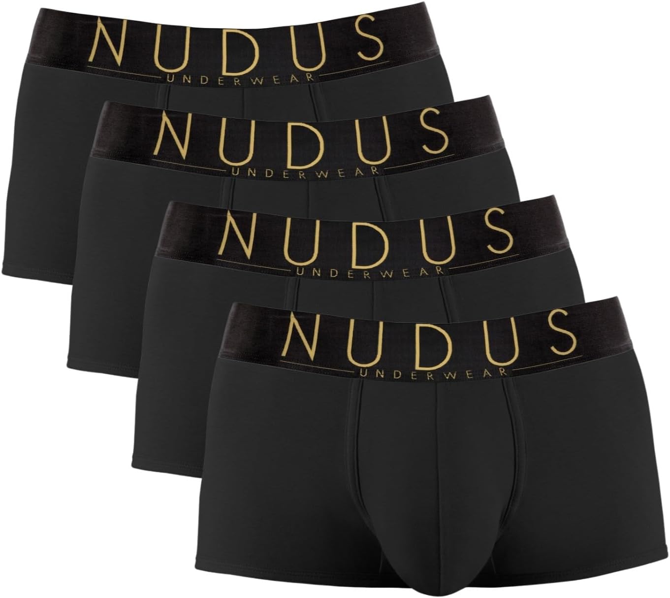 NUDUS Men's Cotton Underwear Pack of 4 - Briefs & Trunks