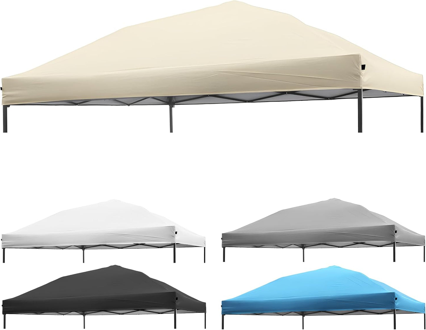 10x10 Canopy Replacement Top for Pop Up Tent - Beige Cover