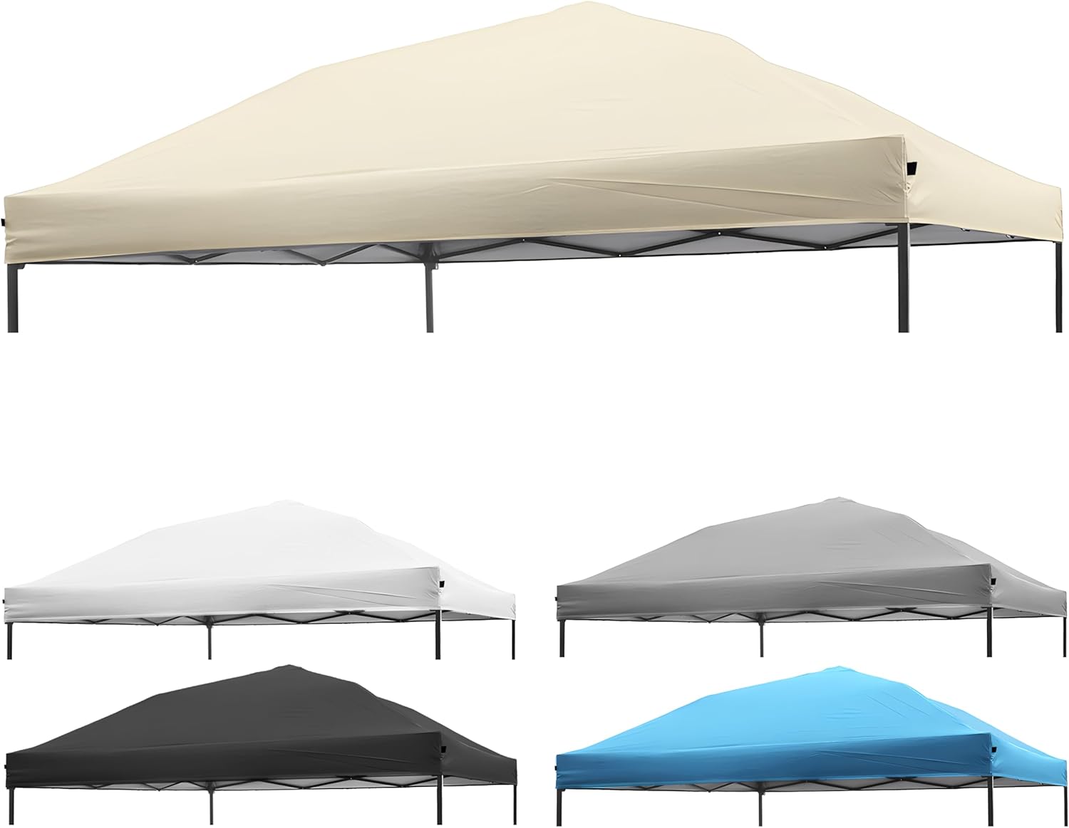 10x10 Canopy Replacement Top for Pop Up Tent - Beige Cover