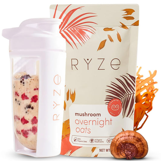 RYZE Mushroom Protein Oats | 6 Adaptogens | Superfood Blend