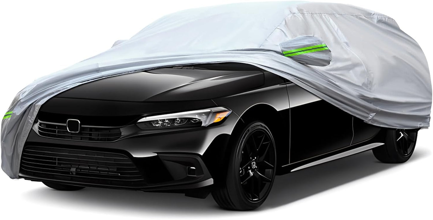 Full Car Cover Universal 6 Layers Waterproof All Weather Protection