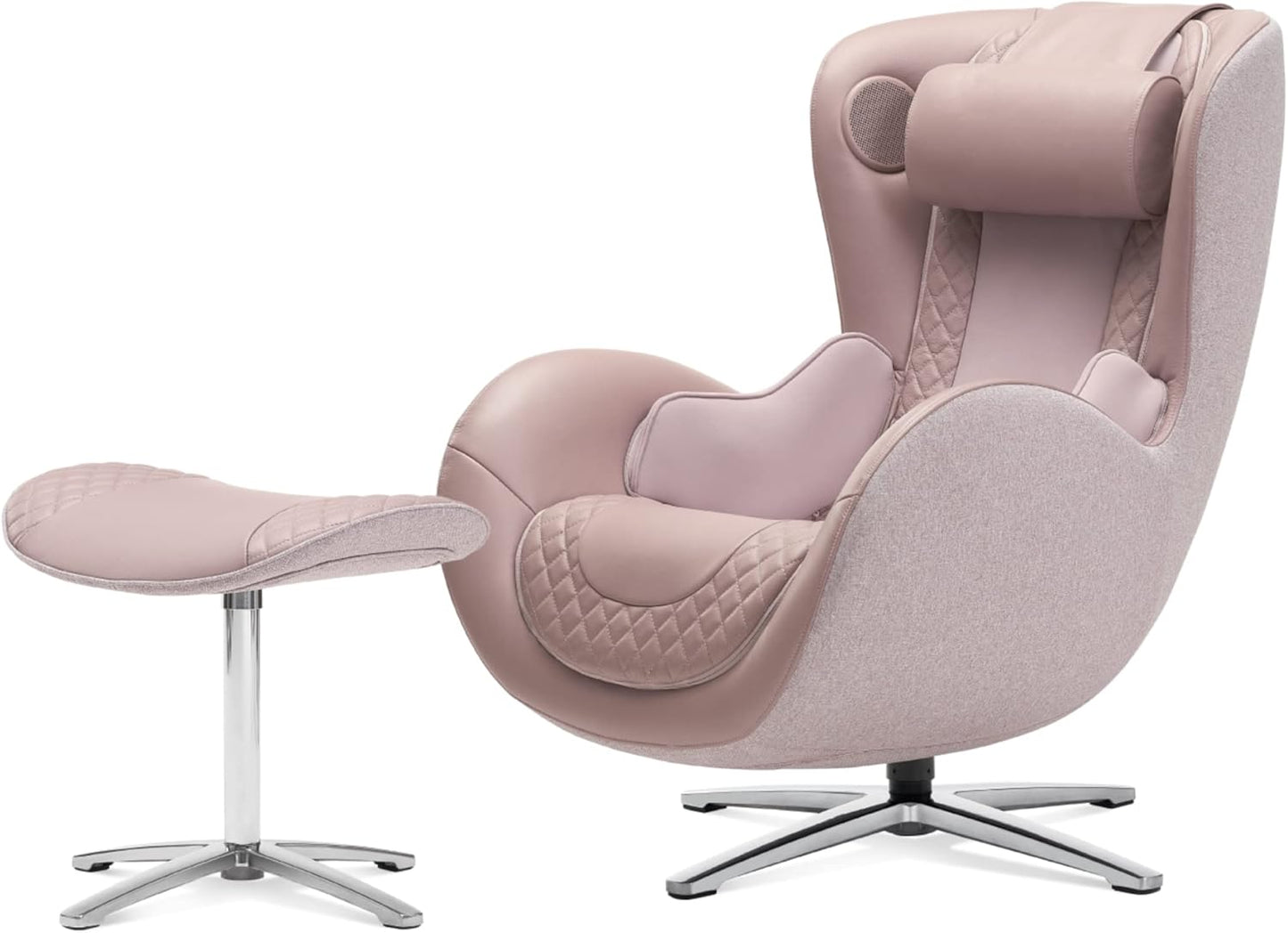 Nouhaus Pink Leather Massage Chair: Ultimate Comfort!