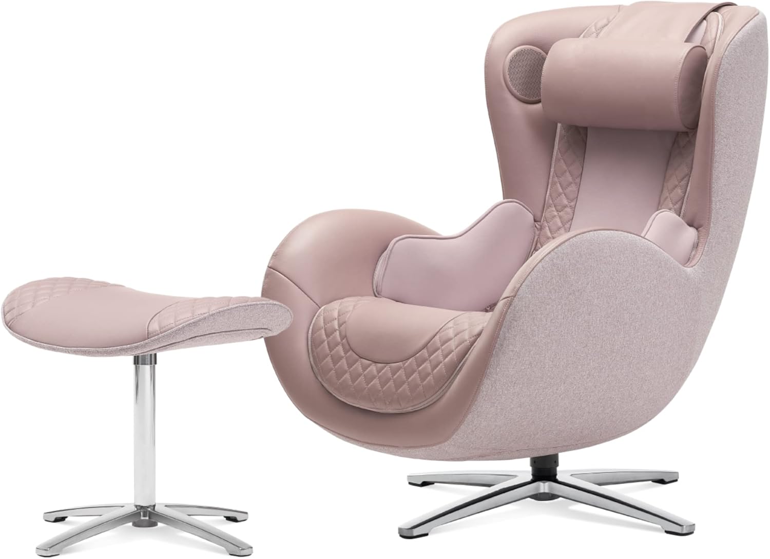 Nouhaus Pink Leather Massage Chair: Ultimate Comfort!