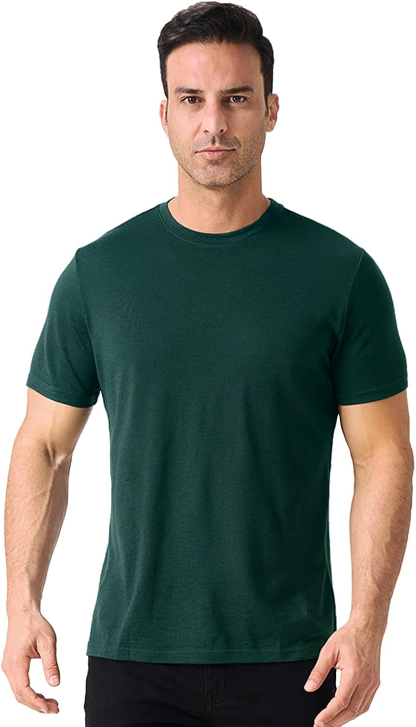 Merino Wool T Shirts for Men - Odor Resistant Base Layer