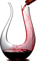 Wine Decanter U-Shape 1450ml by RUISANKY - Elegant Aeration Tool
