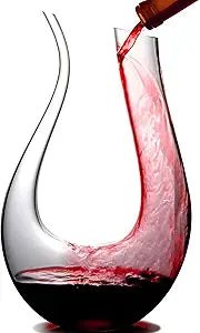 Elegant U-Shaped Wine Decanter for Wine Lovers by RUISANKY