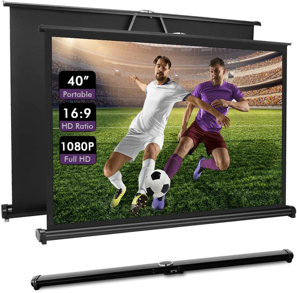 40 Inch Portable Projection Screen for Indoor and Outdoor Use