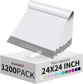 24x24 in Poly Mailers - Waterproof Shipping Envelopes for Clothing