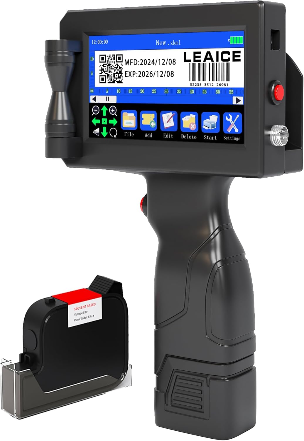 Leaice Portable Inkjet Printer: Quick-Drying Ink, Touch Screen, Any Surface