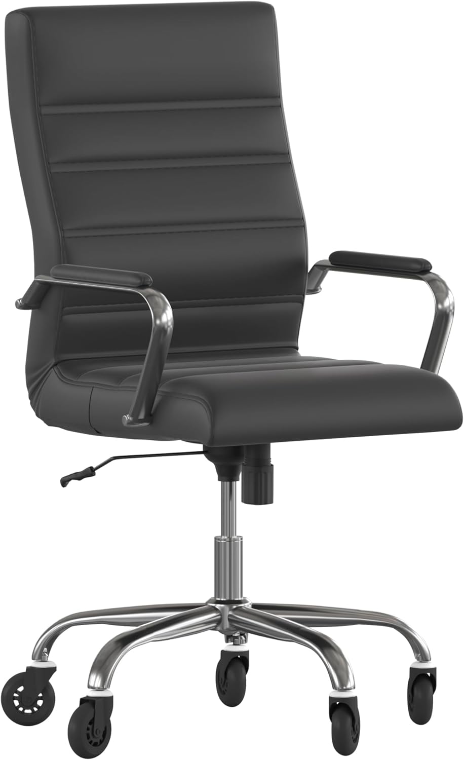 Executive Swivel Office Chair - Sleek Chrome Frame