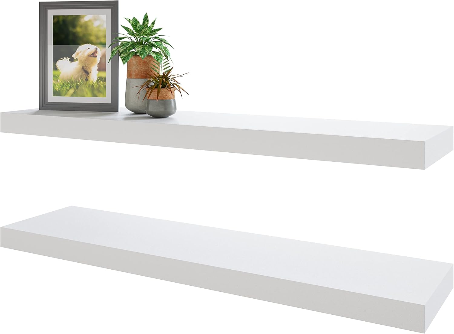 BAMEOS Floating Shelves Set of 2 for Home Decoration and Storage