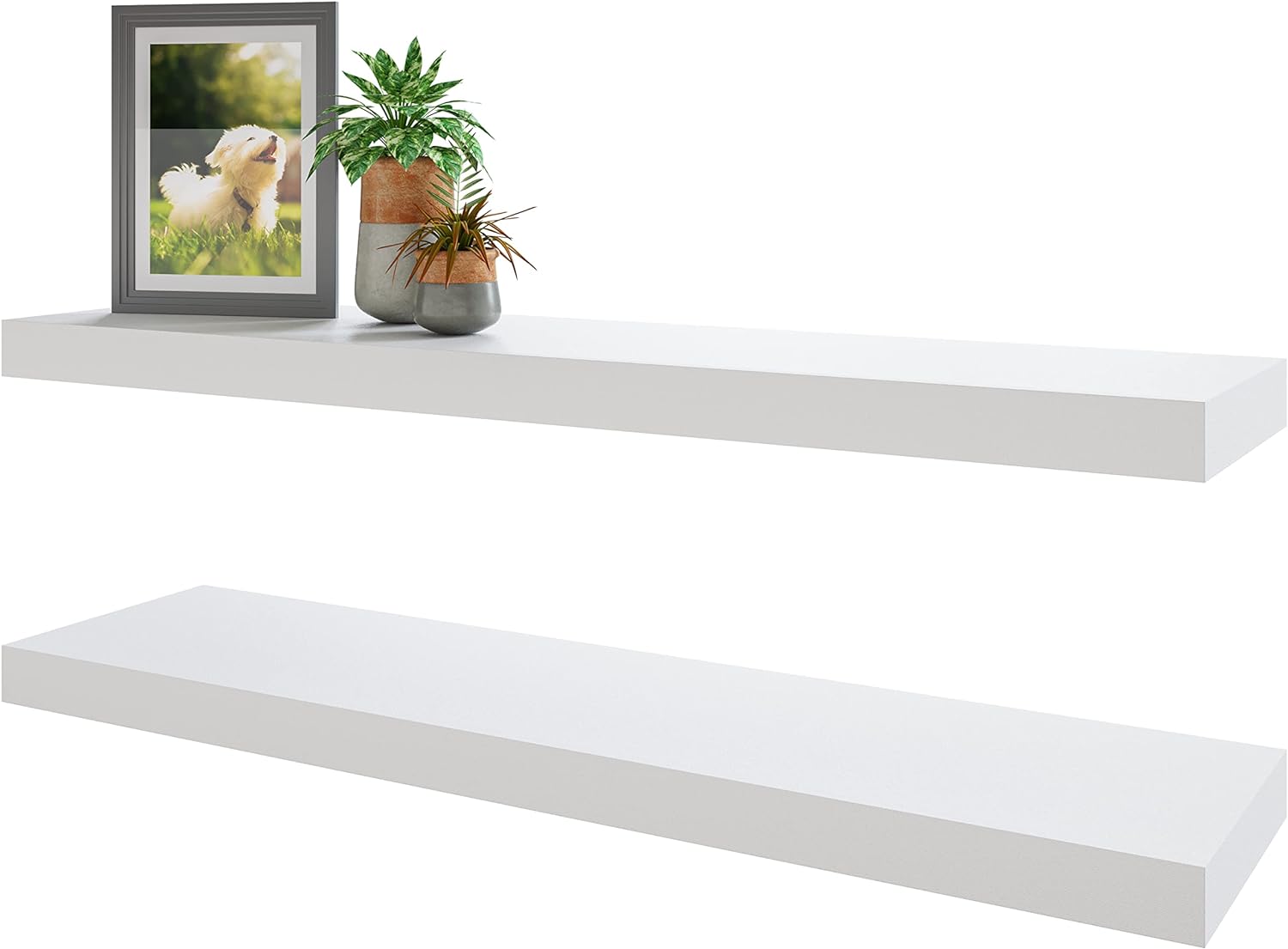 BAMEOS Floating Shelves Set of 2 for Bedroom and Kitchen