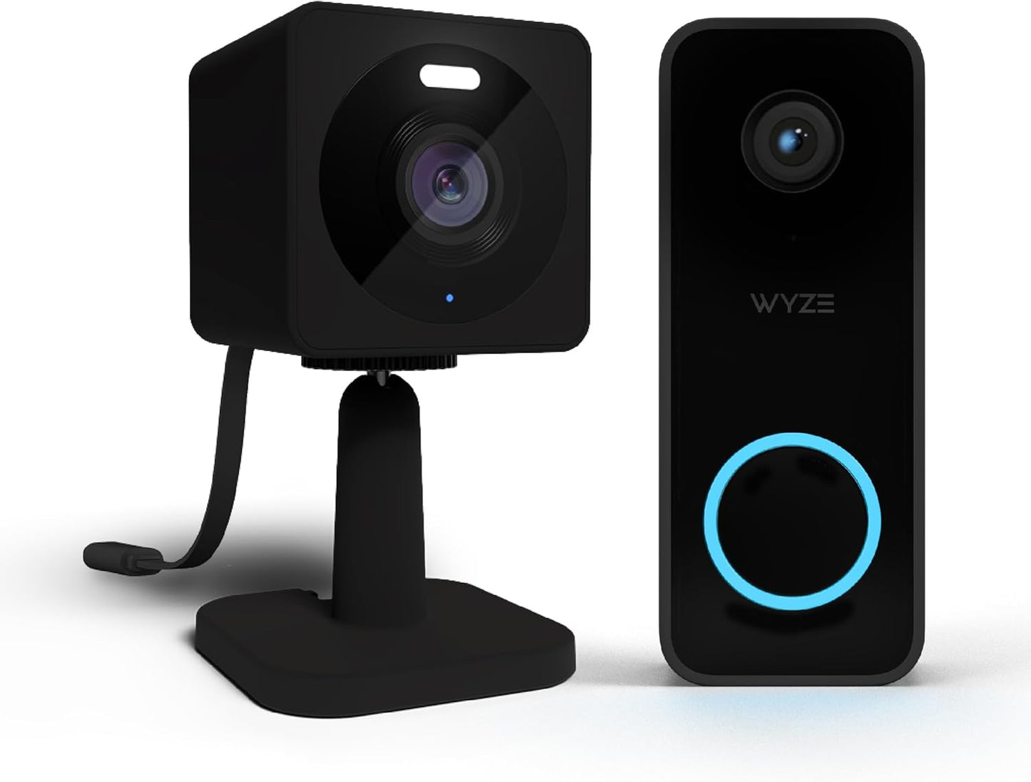 2K Wyze Doorbell Cam + Black Cam Chime