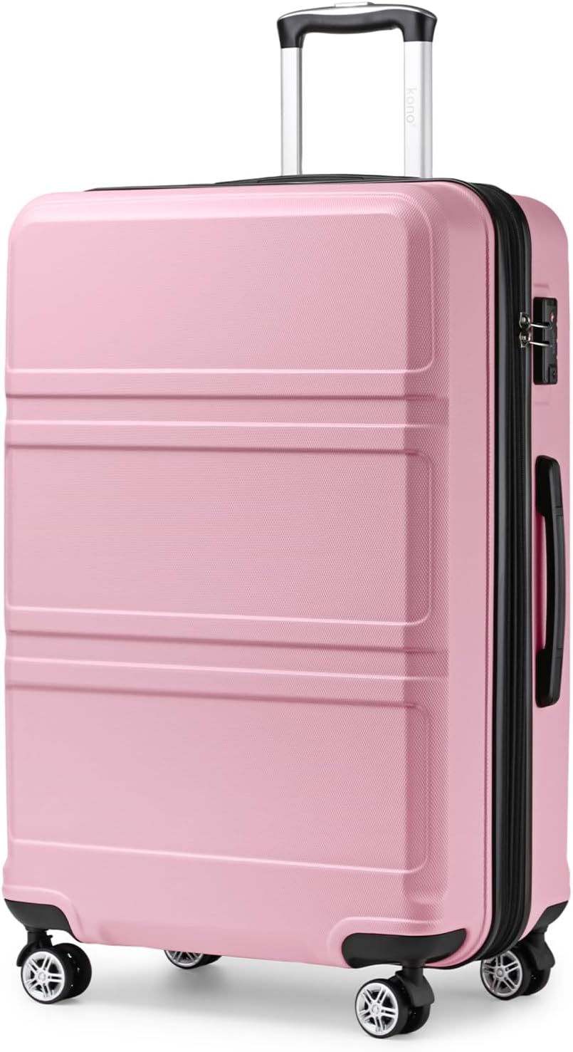 Kono 28 Inch Expandable Suitcase with Spinner Wheels for Travel