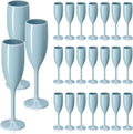 Acrylic Champagne Flutes 24 Pack - Reusable Unbreakable Toasting