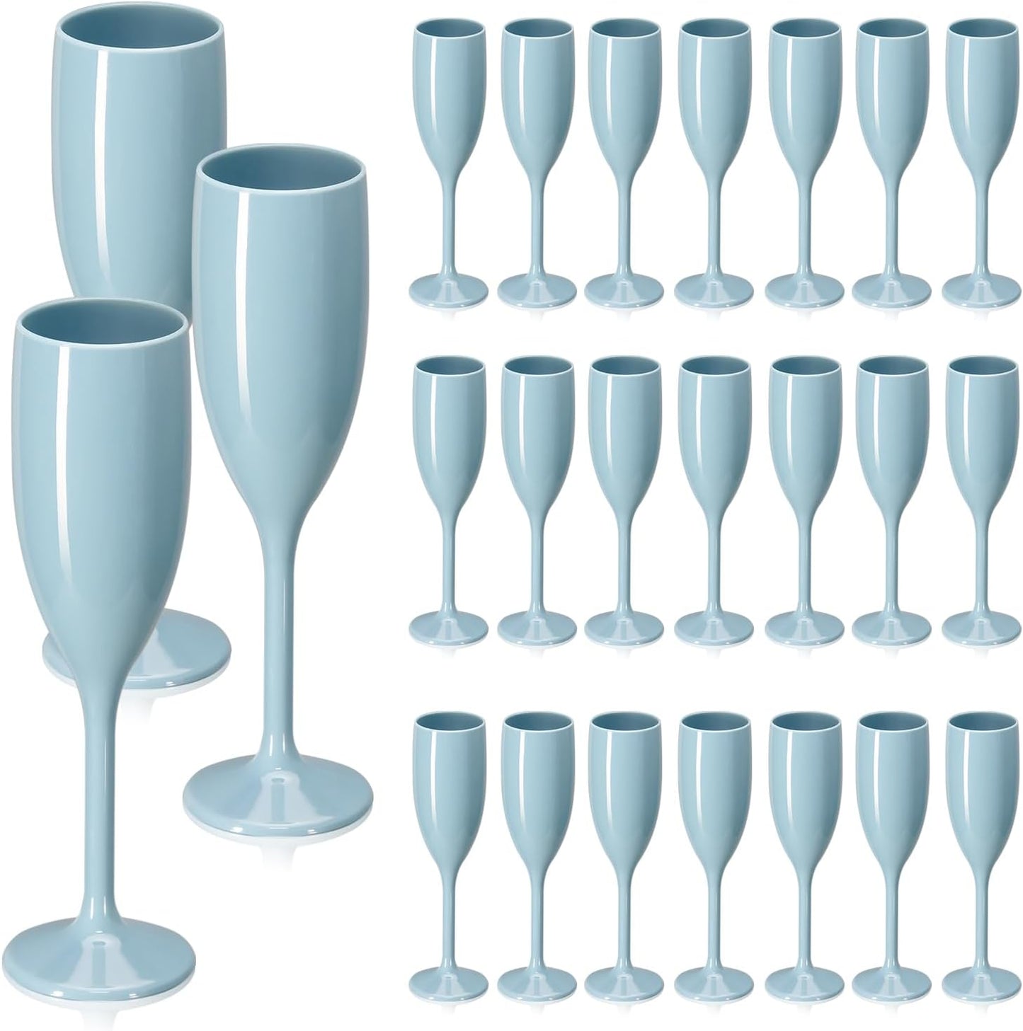 Elegant Unbreakable Champagne Flutes for Stylish Celebrations