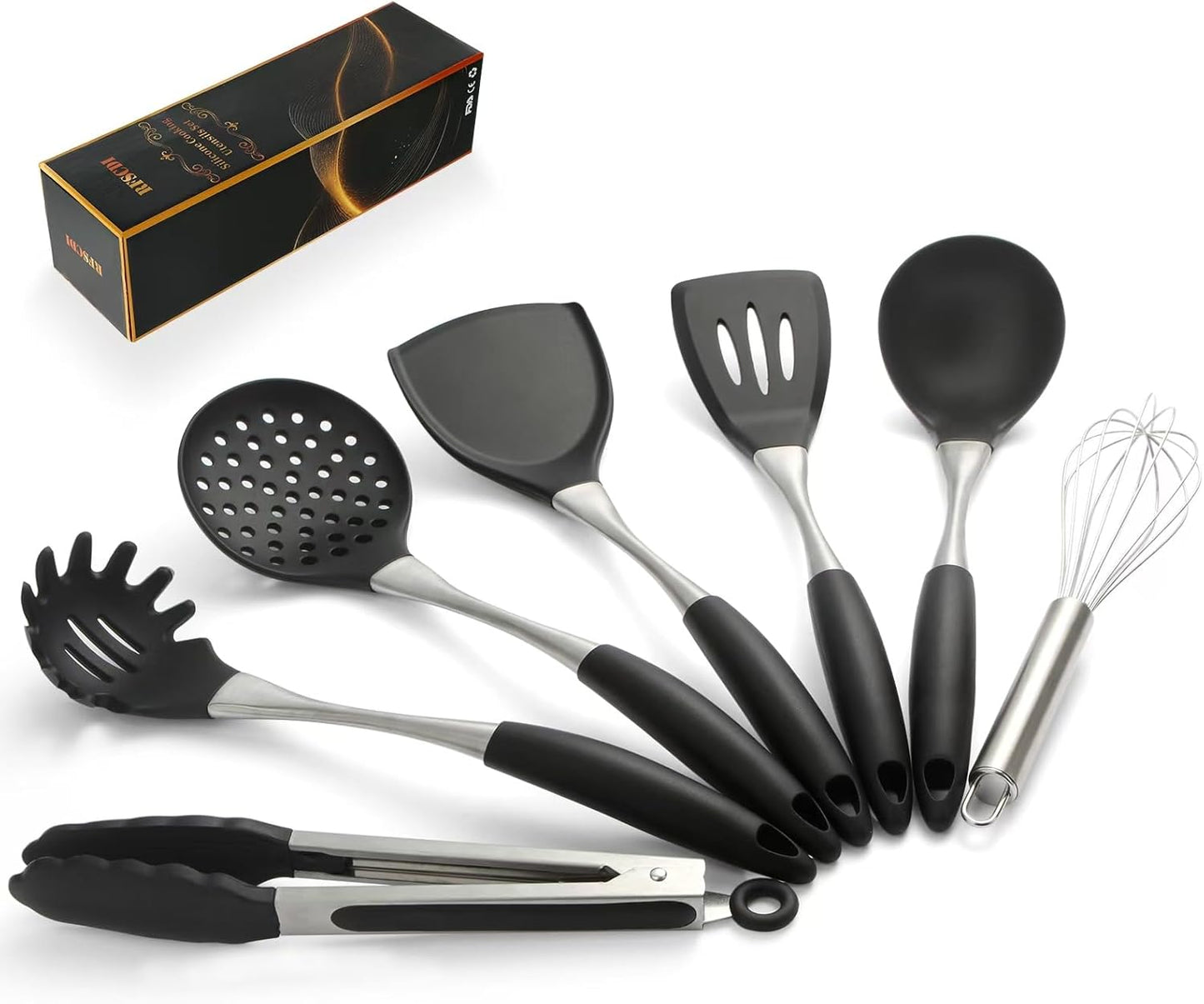 Premium Black Silicone Cooking Utensils Set for Every Kitchen