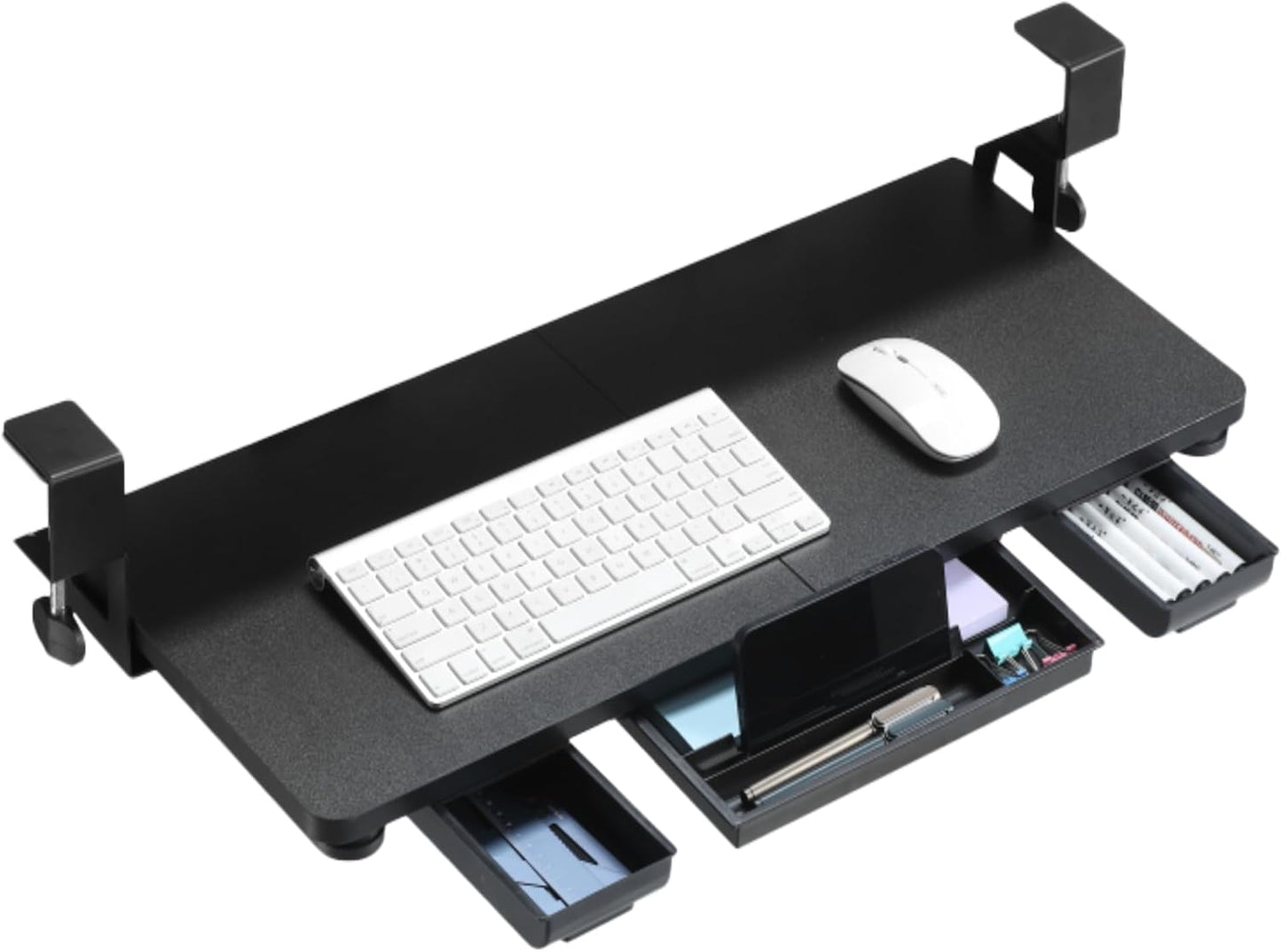 TECLUK Keyboard Tray: Large Size, Easy Install, Height Adjustable