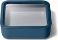 Caraway Glass Food Storage 10 Cup Container - Ceramic Coated Navy