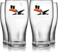 Guinness Gilroy Flying Toucan Pint Glass Gift Set 4 Pack
