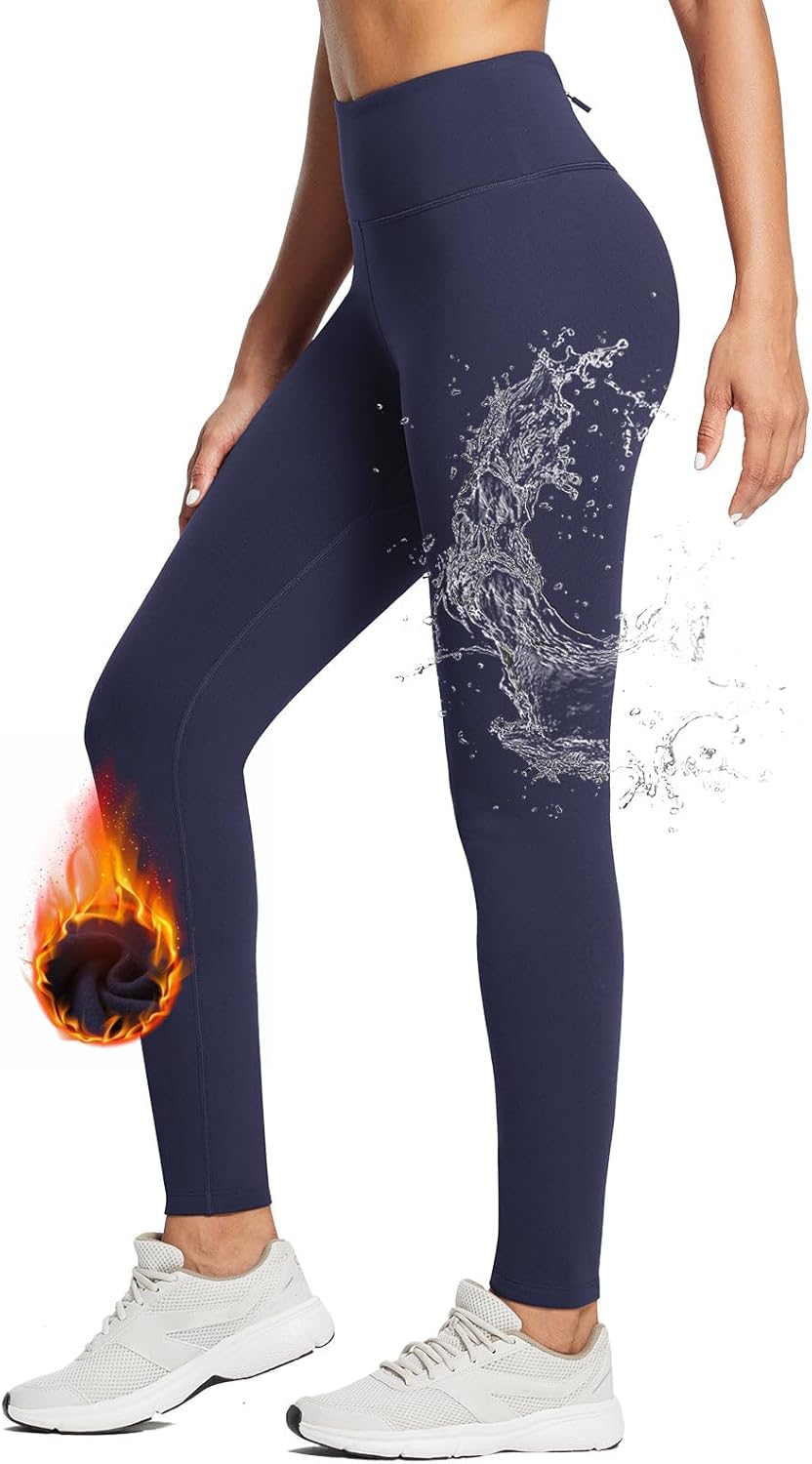 BALEAF Women's Thermal Fleece Lined Leggings: Cozy & Water Resistant