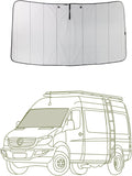 VanEssential Insulated Magnetic Blackout Windshield Cover - Fits