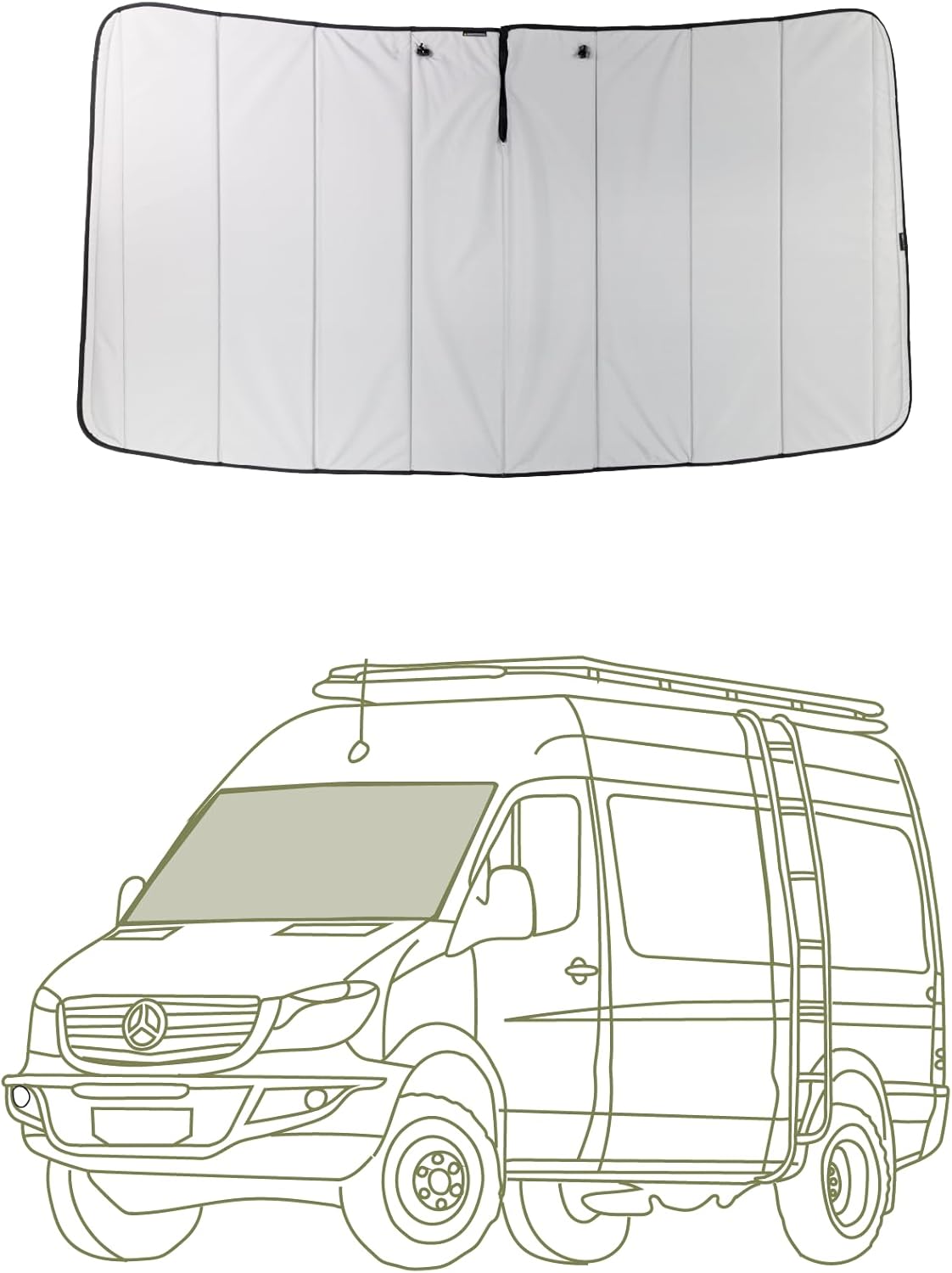 VanEssential Insulated Magnetic Blackout Cover for Mercedes-Benz