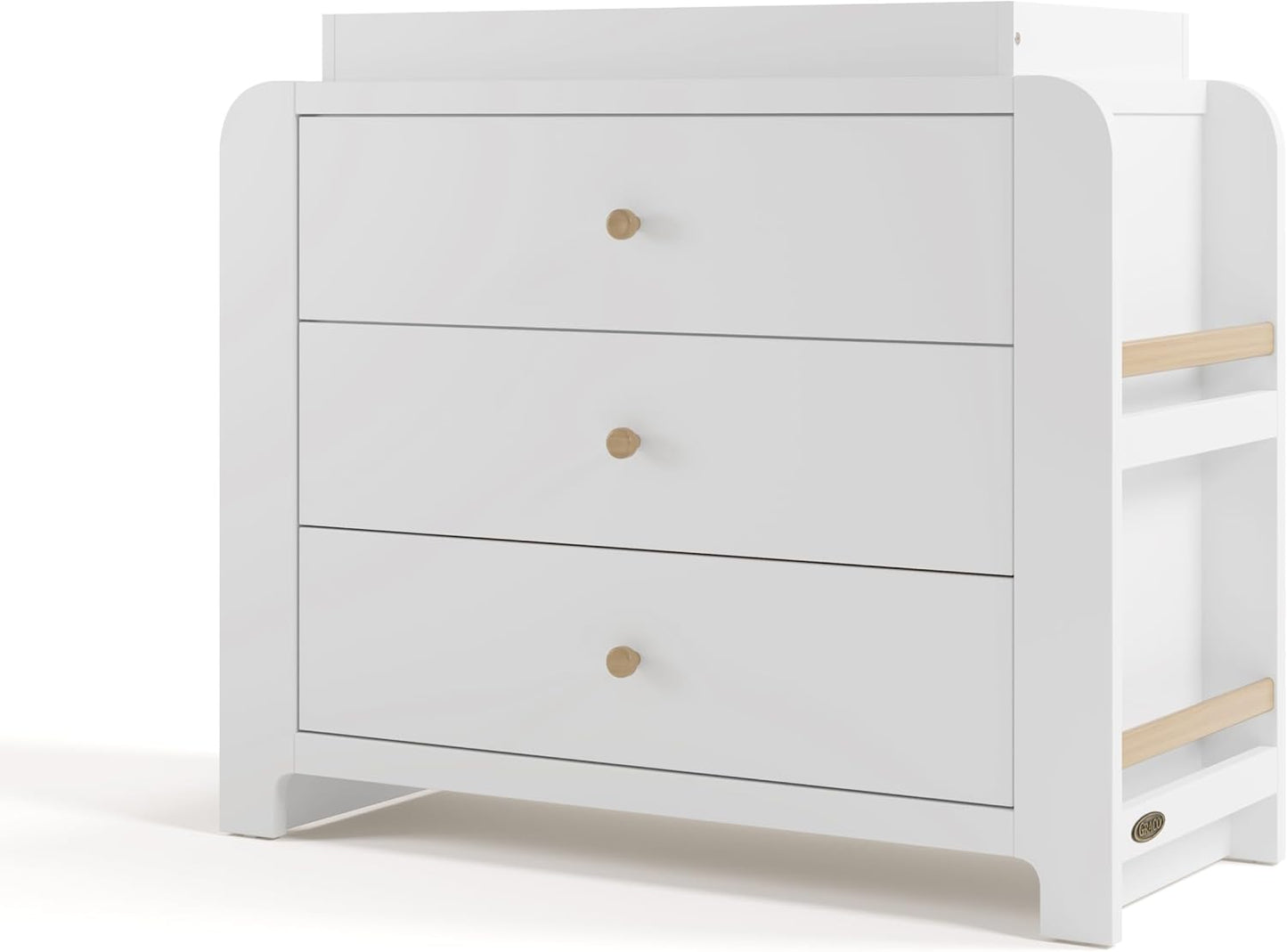 Graco Read-with-Me 3 Drawer Chest with Bookshelves for Kids