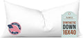 Pillowflex Synthetic Down Pillow Insert 16x40 - Ultra Soft Lumbar