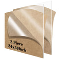 Acrylic Sheet 24 x 36 1/8 in 3mm Clear Plexiglass 2 Pack - Versatile