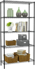 5-Tier Wire Shelf 36in x 14in x 72in - Heavy-Duty Adjustable Storage