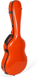 Crossrock Deluxe Fiberglass Classical Guitar Case 4/4 - TSA Lock