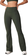 Hugcurve No Front Seam High Waisted Flare Leggings (Style DP44)